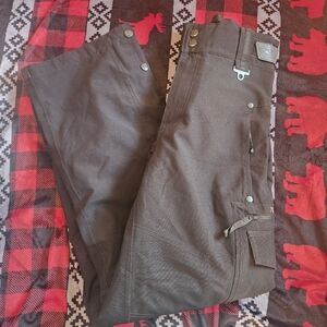 Ocean & Earth Pro Series Snowboard Ski Pants Waterproof Fleece Cargo Black Sz S